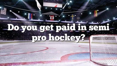 Do you get paid in semi pro hockey?