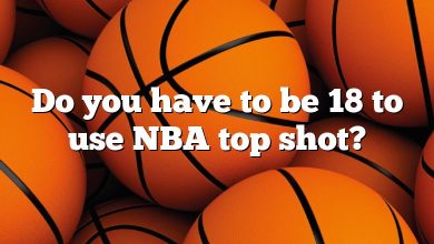 Do you have to be 18 to use NBA top shot?
