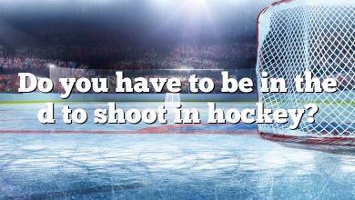 Do you have to be in the d to shoot in hockey?