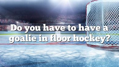 Do you have to have a goalie in floor hockey?