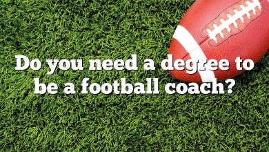 Do you need a degree to be a football coach?