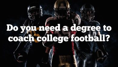 Do you need a degree to coach college football?