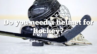 Do you need a helmet for hockey?