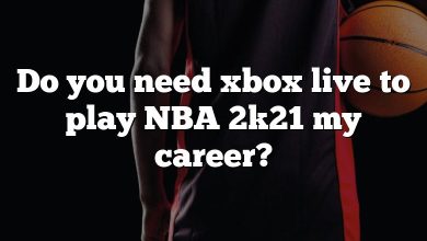 Do you need xbox live to play NBA 2k21 my career?