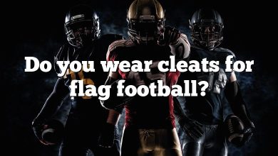 Do you wear cleats for flag football?