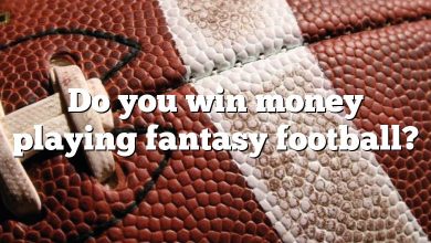 Do you win money playing fantasy football?