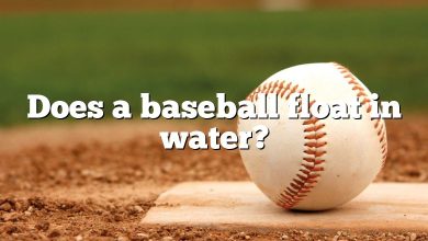 Does a baseball float in water?