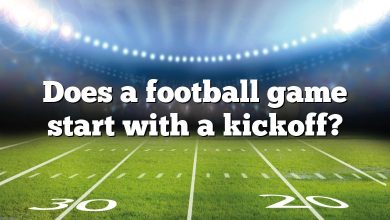 Does a football game start with a kickoff?
