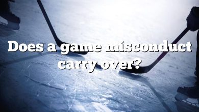 Does a game misconduct carry over?