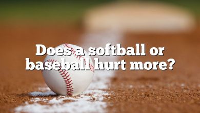 Does a softball or baseball hurt more?