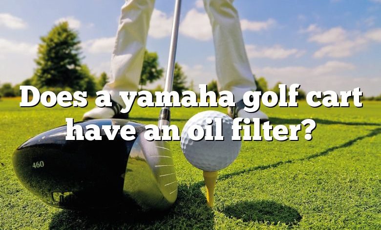 Does a yamaha golf cart have an oil filter?