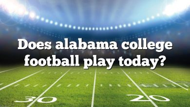 Does alabama college football play today?