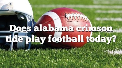 Does alabama crimson tide play football today?