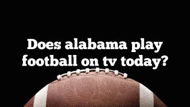 Does alabama play football on tv today?
