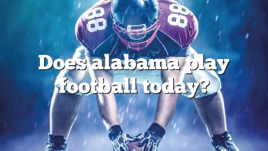 Does alabama play football today?