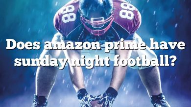 Does amazon prime have sunday night football?