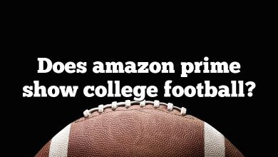 Does amazon prime show college football?