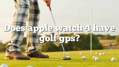 Does apple watch 4 have golf gps?