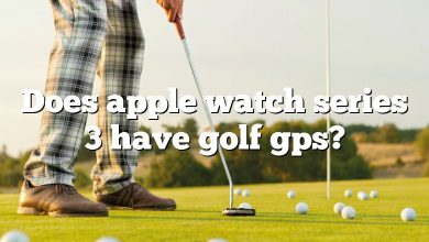 Does apple watch series 3 have golf gps?
