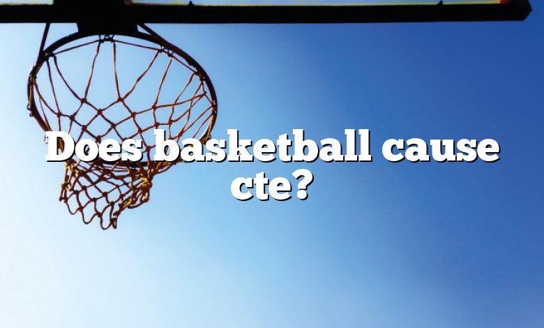 Does basketball cause cte?