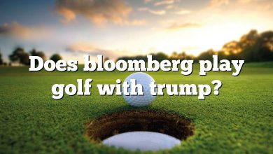 Does bloomberg play golf with trump?