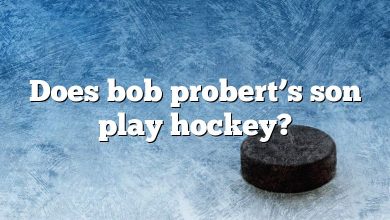Does bob probert’s son play hockey?