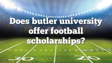 Does butler university offer football scholarships?