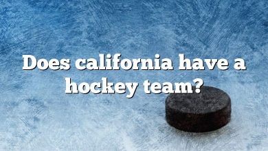 Does california have a hockey team?