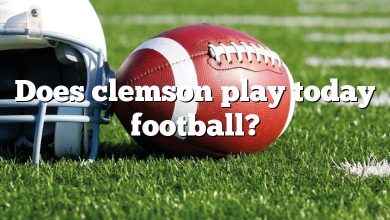 Does clemson play today football?