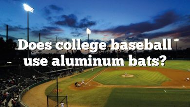 Does college baseball use aluminum bats?