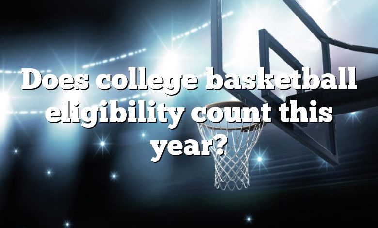 Does college basketball eligibility count this year?