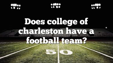 Does college of charleston have a football team?