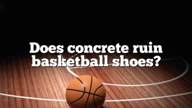 Does concrete ruin basketball shoes?