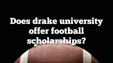 Does drake university offer football scholarships?