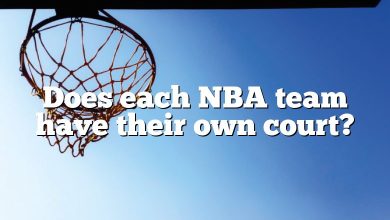 Does each NBA team have their own court?