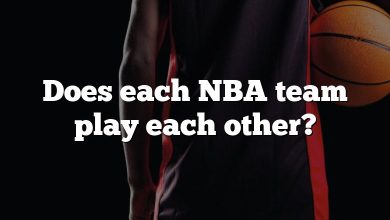 Does each NBA team play each other?
