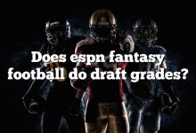 Does espn fantasy football do draft grades?