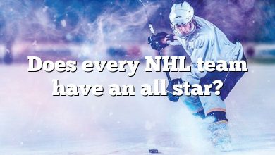 Does every NHL team have an all star?