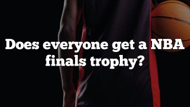 Does everyone get a NBA finals trophy?