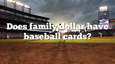 Does family dollar have baseball cards?