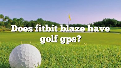 Does fitbit blaze have golf gps?