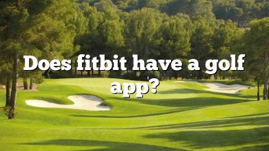 Does fitbit have a golf app?