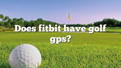 Does fitbit have golf gps?