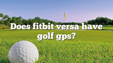 Does fitbit versa have golf gps?