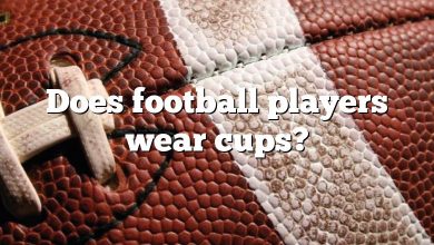 Does football players wear cups?