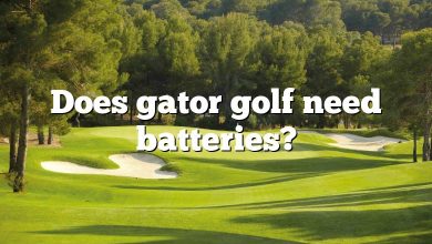 Does gator golf need batteries?