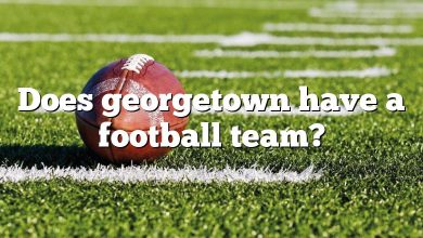 Does georgetown have a football team?