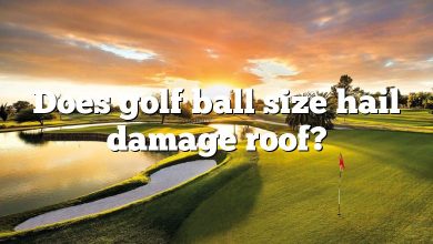 Does golf ball size hail damage roof?