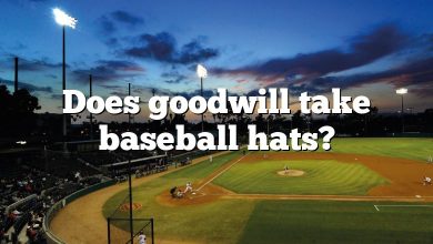 Does goodwill take baseball hats?