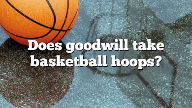 Does goodwill take basketball hoops?